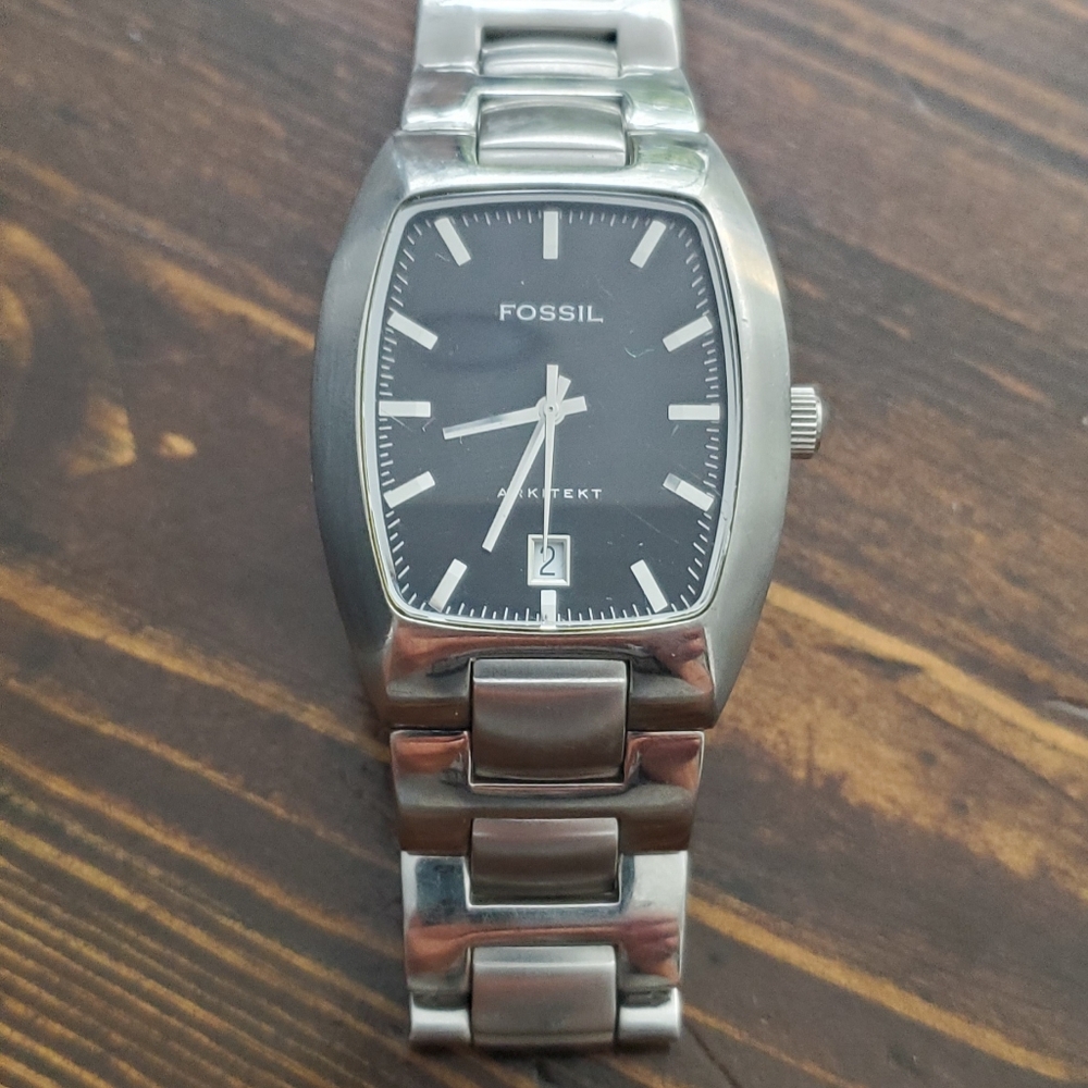 Fossil stainless steel watch (Arkitekt)
